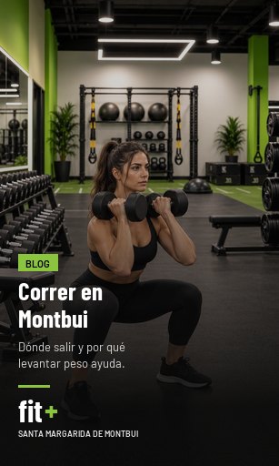 Dónde salir a correr en Montbui y por qué conviene levantar peso