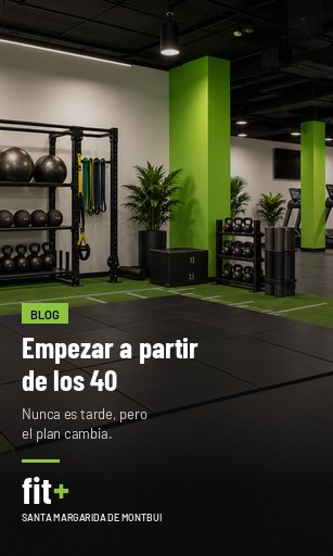 Empezar en el gimnasio a partir de los 40